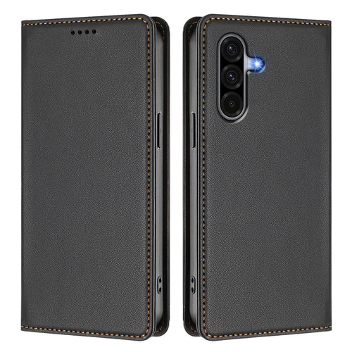 For Samsung Galaxy A18 5G / A18 4G / A17 5G / A17 4G / A26 5G Leather Wallet Case Magnetic Closure RFID Blocking Phone Cover - Black - 1