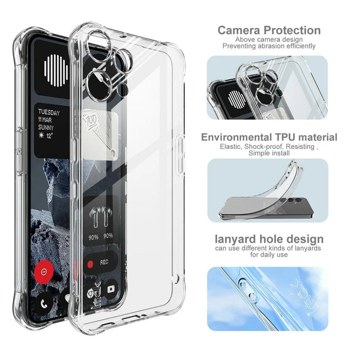 IMAK For Nothing Phone (3a) Lite 5G Case TPU Phone Cover Airbag Shockproof Protection - 5