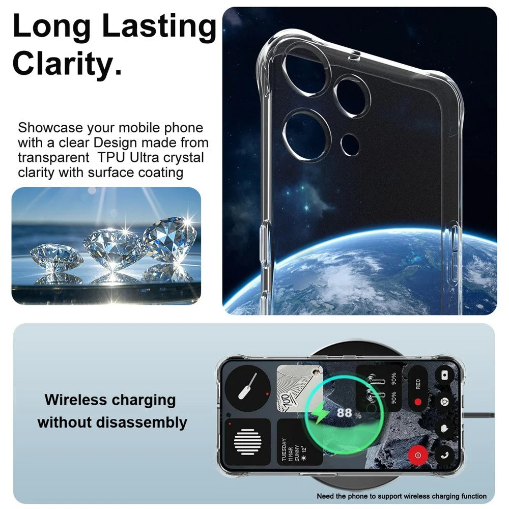 IMAK For Nothing Phone (3a) Lite 5G Case TPU Phone Cover Airbag Shockproof Protection - 6