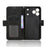 For ZTE Blade V80 Vita Leather Case Phone Wallet Cover with Multiple Card Slots - Black - 2