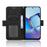 For ZTE Blade V80 Vita Leather Case Phone Wallet Cover with Multiple Card Slots - Black - 3