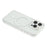 For iPhone 15 Pro Max Magnetic Case TPU PC Clear Phone Cover with Metal Buttons - White - 5