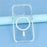 For iPhone 15 Pro Max Magnetic Case TPU PC Clear Phone Cover with Metal Buttons - White - 6