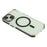 For iPhone 15 Magnetic Case TPU PC Clear Phone Cover with Metal Buttons - Black - 4
