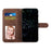 Leather Phone Case For Samsung Galaxy A37 5G Foldable Stand Wallet Flip Cover with Strap - Brown - 2