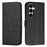Leather Phone Case For Samsung Galaxy S26+ Foldable Stand Wallet Flip Cover with Strap - Black - 1