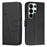 Leather Phone Case For Samsung Galaxy S26 Ultra Foldable Stand Wallet Flip Cover with Strap - Black - 1