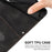 Leather Case For Samsung Galaxy S26 Imprinted Triangle Phone Cover with Hand Strap - Black - 6