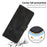 Leather Case For Samsung Galaxy S26 Imprinted Triangle Phone Cover with Hand Strap - Black - 7