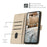 For Samsung Galaxy A57 5G Wallet Case Cats Imprint Leather Phone Cover with Strap - Beige - 3