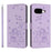 For Google Pixel 10a Wallet Case Cats Imprint Leather Phone Cover with Strap - Purple - 1