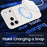 For iPhone 17 Pro Max Magnetic Case Colorful Spots Matte Shockproof PC Phone Cover - White - 2