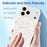 For iPhone 17 Pro Max Magnetic Case Colorful Spots Matte Shockproof PC Phone Cover - White - 4