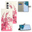 For Samsung Galaxy S26+ Case Pattern Print PU Leather Wallet Phone Cover - Plum Blossom - 4