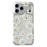 For iPhone 17 Pro Max Magnetic Case Winter Sakura Pattern TPU PC Protective Phone Cover - White Flower / White - 1