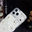 For iPhone 17 Pro Max Magnetic Case Winter Sakura Pattern TPU PC Protective Phone Cover - White Flower / White - 5