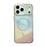 For iPhone 17 Pro Max Magnetic Case Drop-Resistant TPU PC Phone Cover IMD 4-Color Geometric Gradient Design - Style B - 1