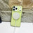For iPhone 17 Pro Max Magnetic Case IMD Sparkling Decor TPU + PC Phone Cover - Green - 3