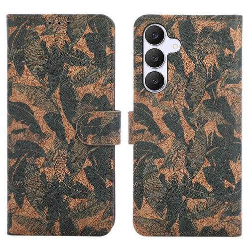 For Samsung Galaxy A36 5G Leather Wallet Case Bohemian-style TPU PU Phone Cover with Stand - Autumn Leaves - 1