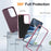 For Samsung Galaxy S26 Case PC + Silicone + EVA Drop Protection Phone Cover - Purple + Pink - 4