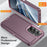 For Samsung Galaxy S26+ Case PC + Silicone + EVA Drop Protection Phone Cover -  Purple + Pink - 3