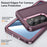 For Samsung Galaxy S26+ Case PC + Silicone + EVA Drop Protection Phone Cover -  Purple + Pink - 5