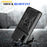 AMORUS For OnePlus 15R 5G Case Kickstand PC + TPU Phone Cover with Camera Lens Slider - Black - 5