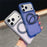For iPhone 18 Pro / 17 Pro Magnetic Case with Rotating Kickstand TPU PC Skin Touch Phone Cover - Blue - 2
