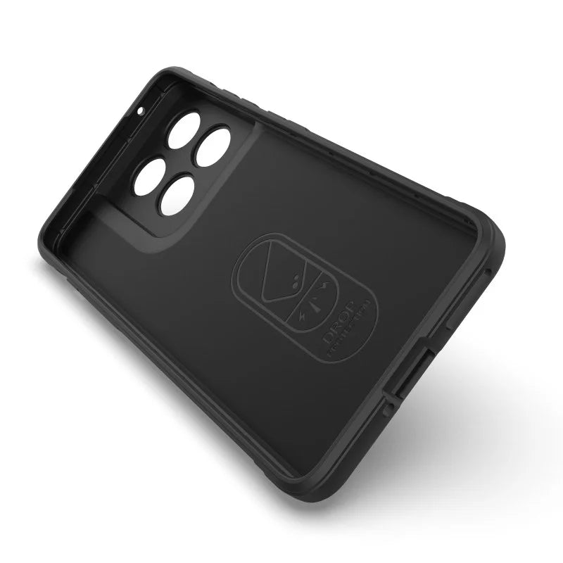 WANLONFENG For Motorola Edge 70 5G TPU Case  HD Series Anti Slip Phone Cover with Tempered Glass - Black - 4