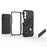 For Samsung Galaxy A16 5G  /  A16 4G Case PC + TPU Shockproof Phone Cover with Kickstand - Black - 7