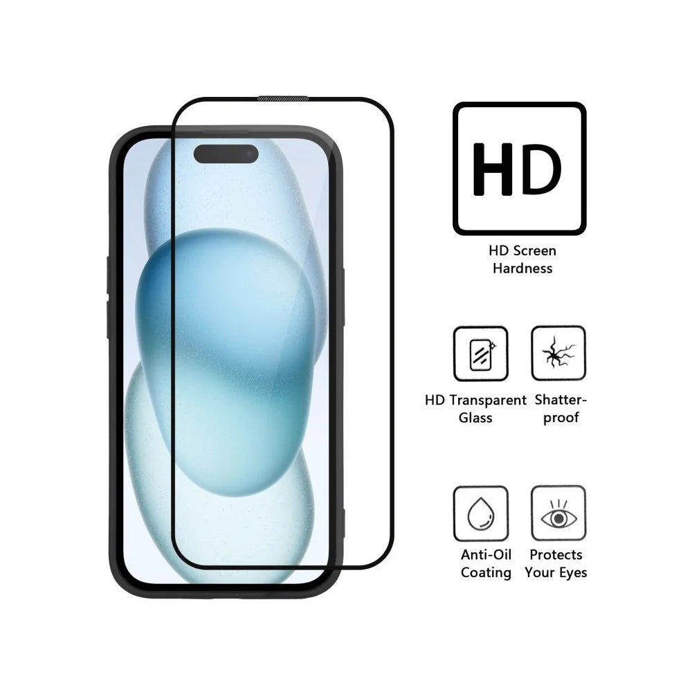 WANLONFENG For Oppo A6x 4G / Oppo A6x 5G Magnetic Case  TQ1 Series Carbon Fiber Texture PC TPU Phone Cover with 2Pcs Screen Films - Black - 7