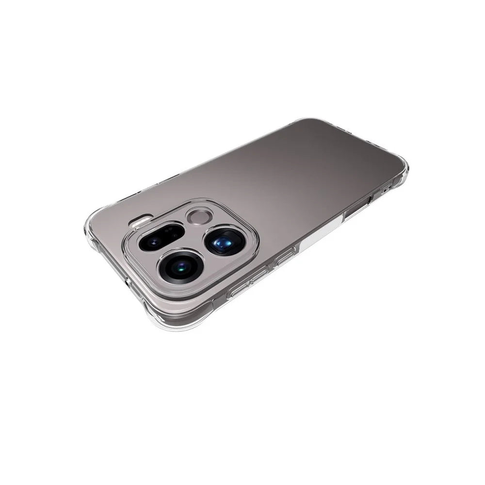 WANLONFENG For Oppo Find X9 Pro 5G Case  WL Series 2.0mm TPU Phone Cover with Tempered Glass Film - Transparent - 4