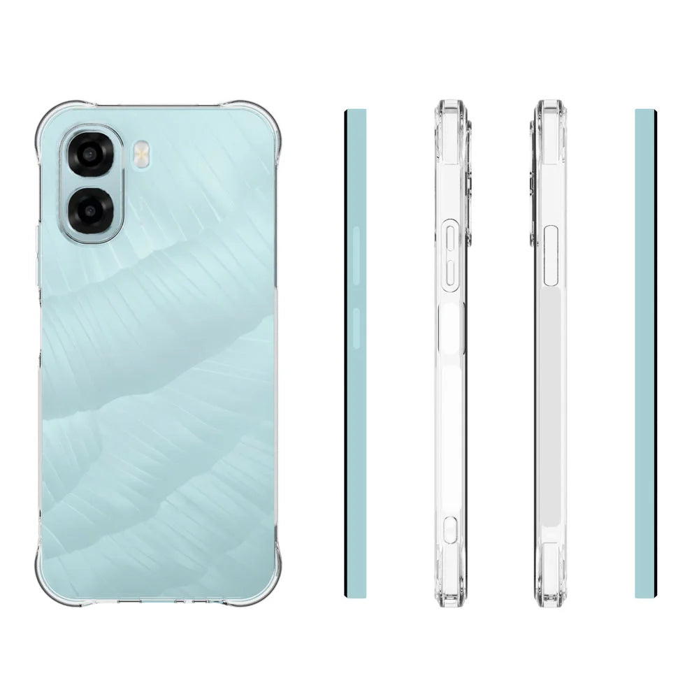 WANLONFENG For Oppo A6x 5G / Oppo A6x 4G Case  WL Series 2.0mm TPU Phone Cover with Tempered Glass Film - Transparent - 6