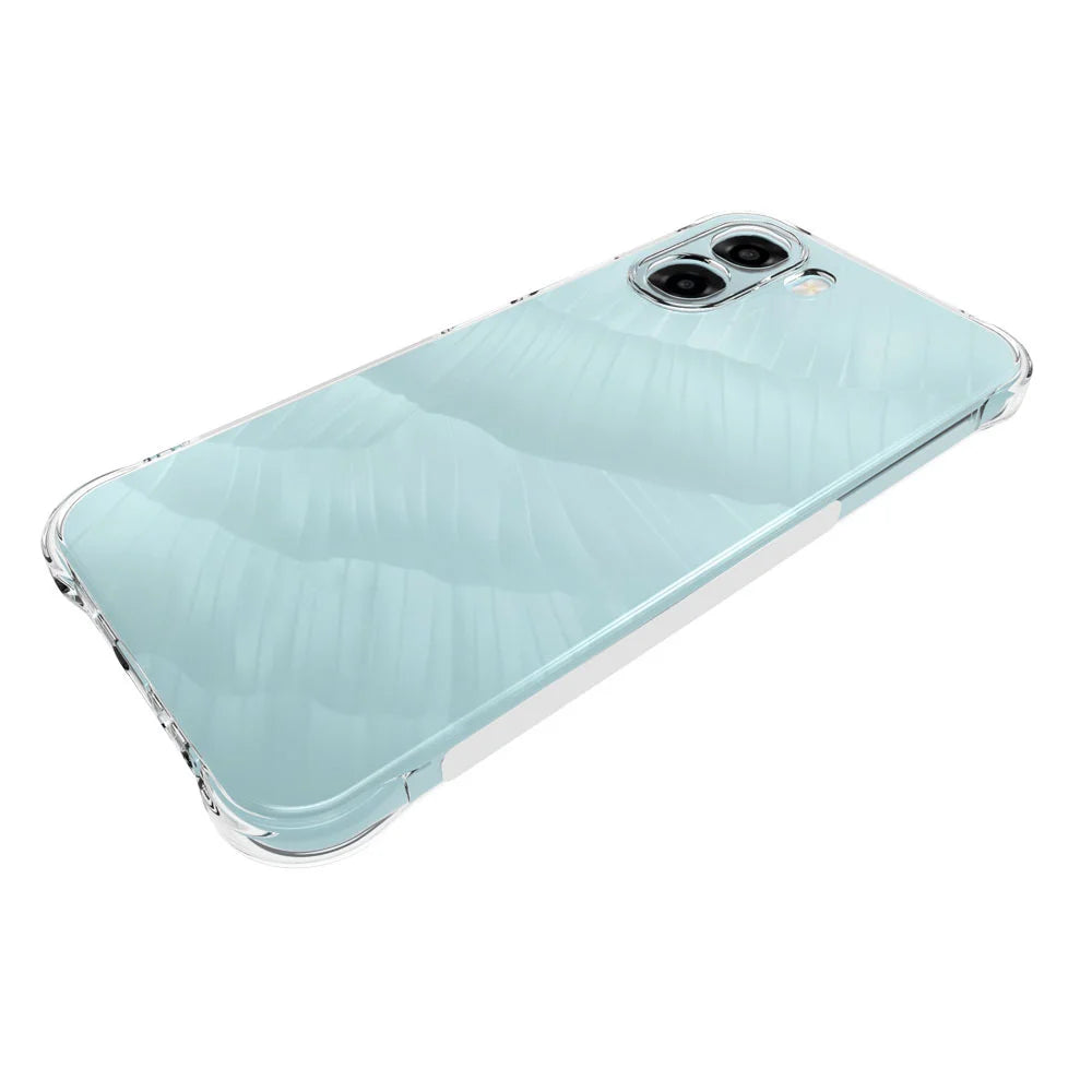 WANLONFENG For Oppo A6x 4G / Oppo A6x 5G TPU Case  WL2 Series 2.0mm Phone Cover with 2Pcs Tempered Glass Films - Transparent - 4