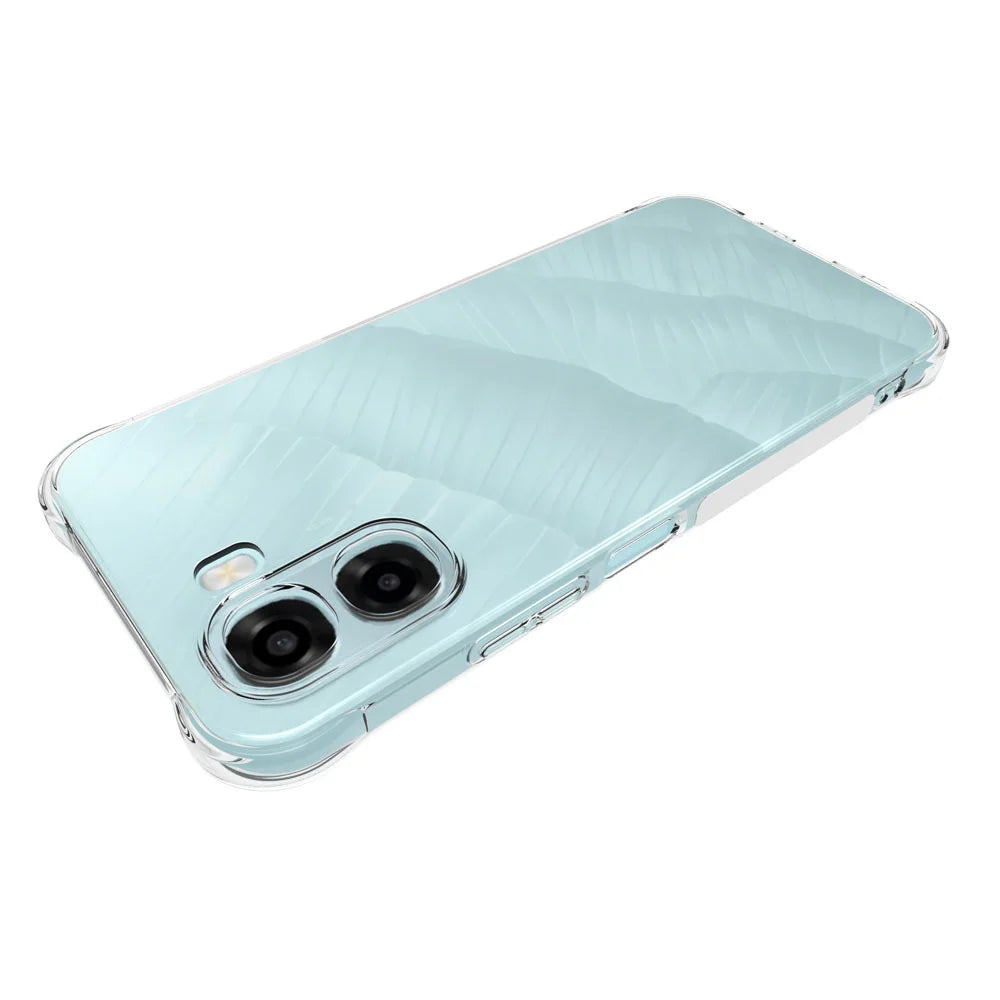 WANLONFENG For Oppo A6x 4G / Oppo A6x 5G TPU Case  WL2 Series 2.0mm Phone Cover with 2Pcs Tempered Glass Films - Transparent - 5