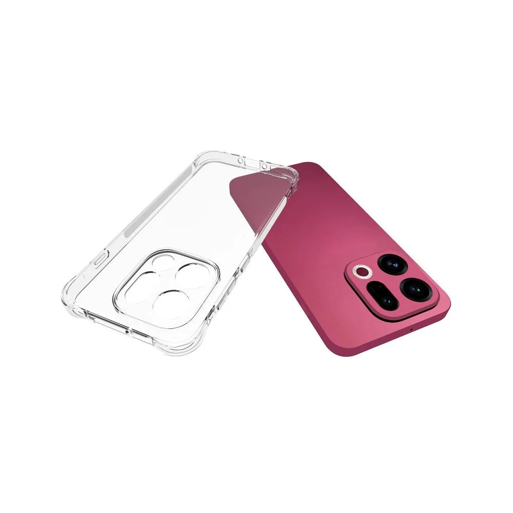 WANLONFENG For Oppo Find X9 5G TPU Case  WL2 Series 2.0mm Phone Cover with 2Pcs Tempered Glass Films - Transparent - 3