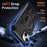 For iPhone 14 Plus / iPhone 15 Plus Magnetic Case TPU + PC Kickstand Phone Cover Drop Protection - Black - 3