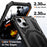 For iPhone 14 Plus / iPhone 15 Plus Magnetic Case TPU + PC Kickstand Phone Cover Drop Protection - Black - 5