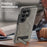 For Samsung Galaxy S26 Ultra Magnetic Case with Folded Kickstand PC Silicone Leather Phone Back Cover - Titanium Grey - 7