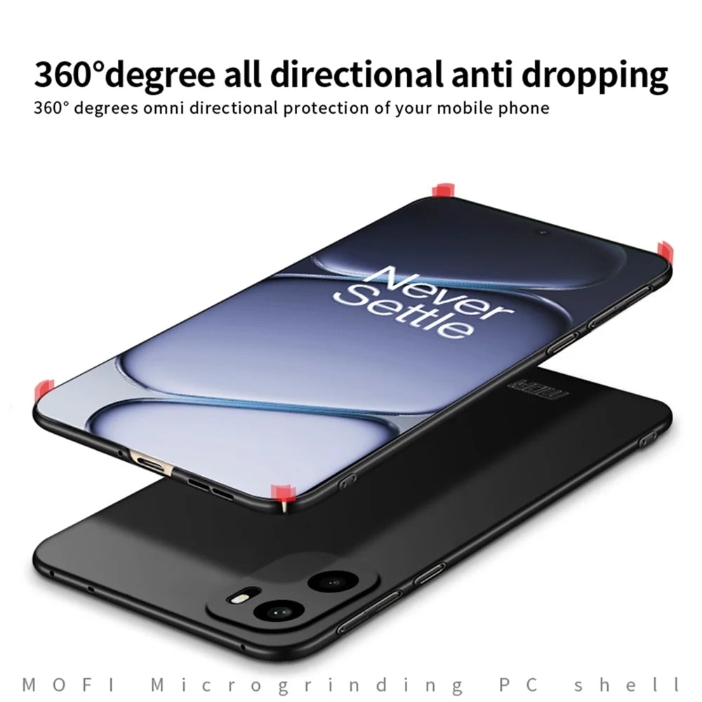 MOFI For OnePlus Ace 6 5G Phone Case  Shield Matte Series Ultra Slim PC Protective Cover - Black - 4
