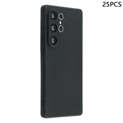 25Pcs For Samsung Galaxy S26 Ultra Case 1.2mm TPU Matte Phone Cover - Black - 1