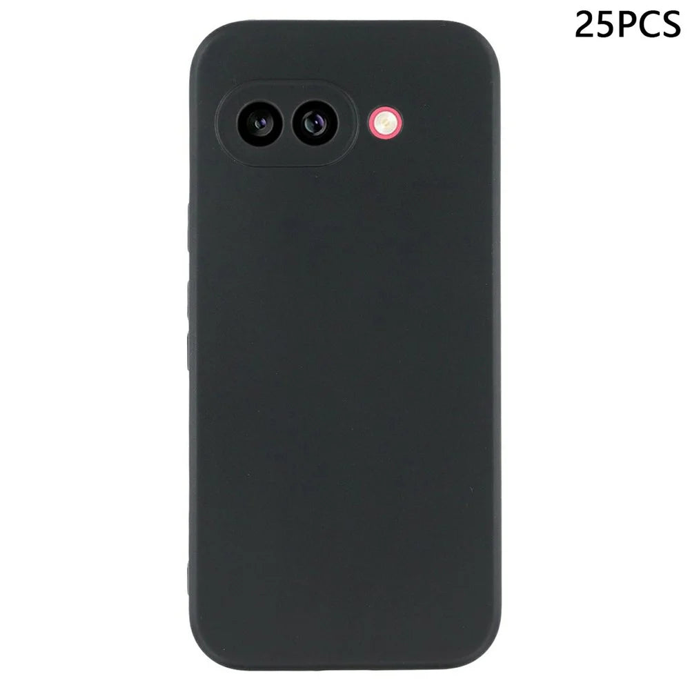 25Pcs For Google Pixel 10a Case 1.2mm TPU Matte Phone Cover - Black - 1