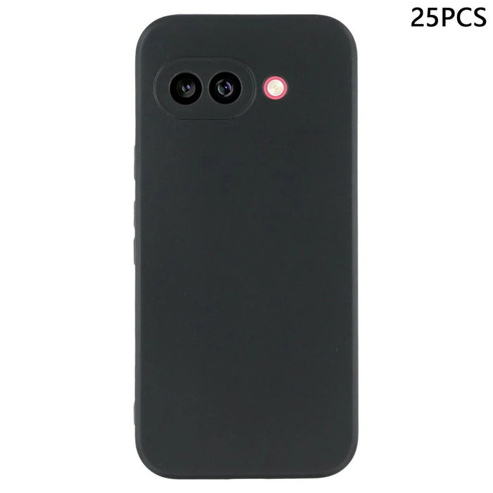 25Pcs For Google Pixel 10a Case 1.2mm TPU Matte Phone Cover - Black - 1