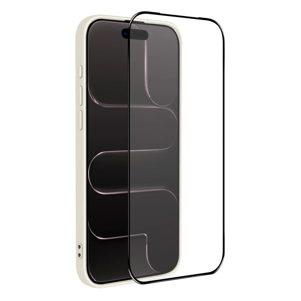 NORTHJO For iPhone Air Silicone Case with High Aluminium-Silicon Glass Film, Shockproof Phone Cover - White - 3