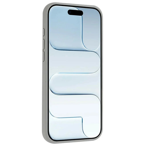 For iPhone 15 Pro Magnetic Case Rotary Kickstand Skin Touch PC + TPU Phone Cover Support Wireless Charging - Grey - 2