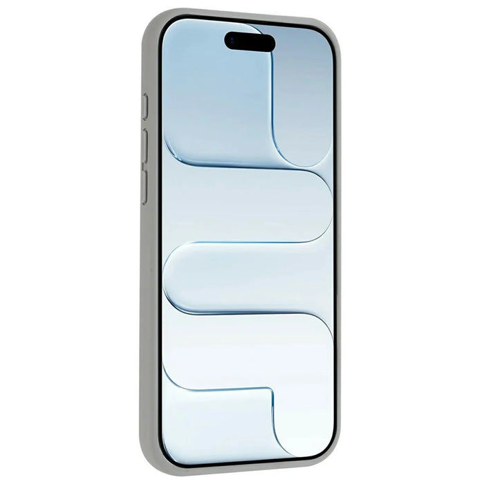 For iPhone 15 Pro Magnetic Case Rotary Kickstand Skin Touch PC + TPU Phone Cover Support Wireless Charging - Grey - 2