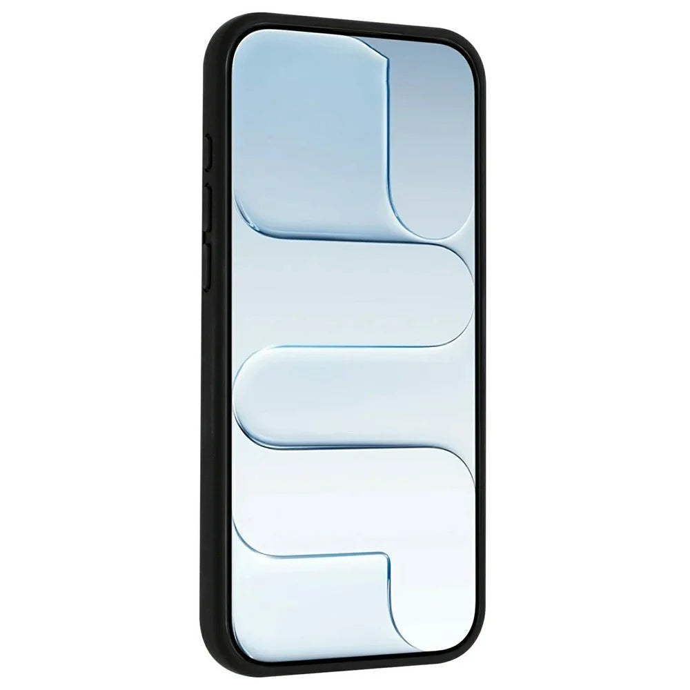 For iPhone 15 Magnetic Case Rotary Kickstand Skin Touch PC + TPU Phone Cover Support Wireless Charging - Black - 2