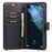 DG.MING For Samsung Galaxy S23 Detachable Split Leather Case Stand Wallet Full Protection Phone Cover - Black - 2