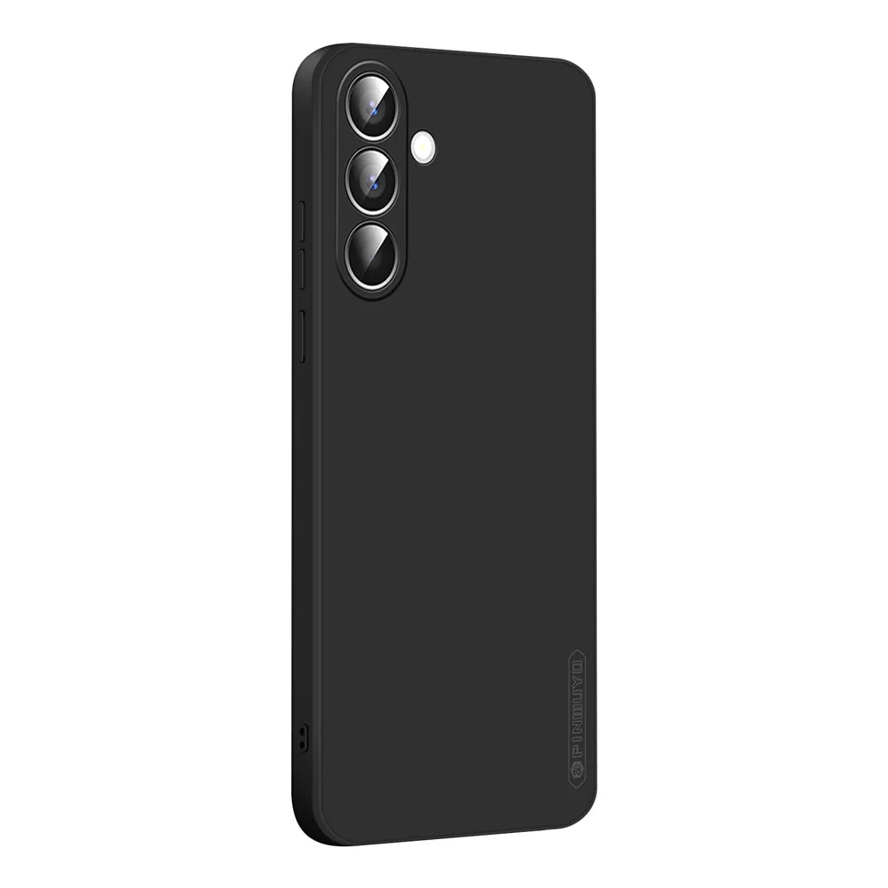 PINWUYO For Samsung Galaxy A37 5G Phone Case  Soft Matte TPU Mobile Back Cover - Black - 1