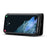 DG.MING For Samsung Galaxy S23+ Split Leather Stand Phone Case Stand Feature Magnetic Clasp Cover - Black - 3